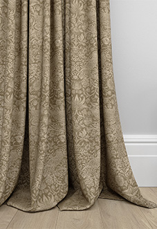 William Morris At Home Strawberry Thief, Woven Walnut - Made to Measure Curtains